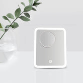 Miroir cosmétique EMKE CM03BTMZ3W avec éclairage et miroir supplémentaire pour grossissement 3x